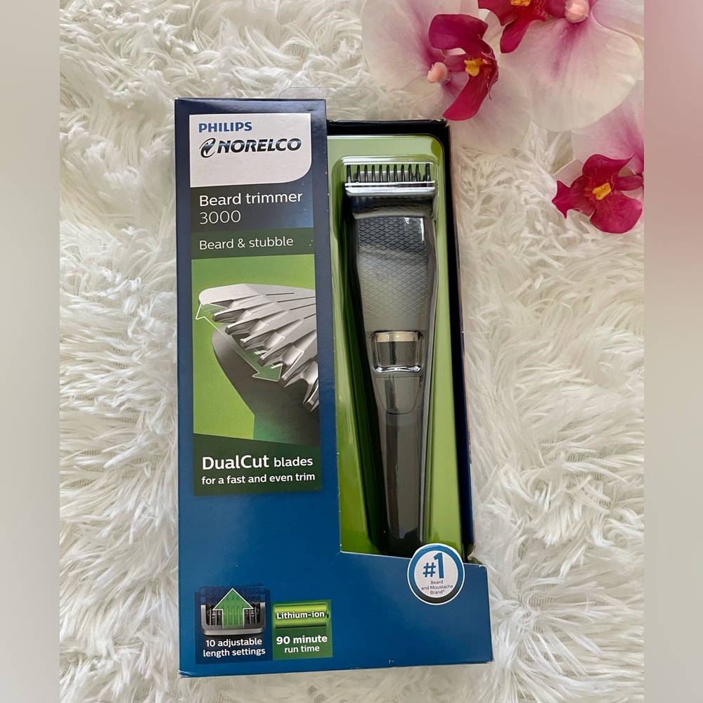 Philips Norelco Beard Trimmer 3000 Hair Clipper, Cordless Grooming, Rechargeable